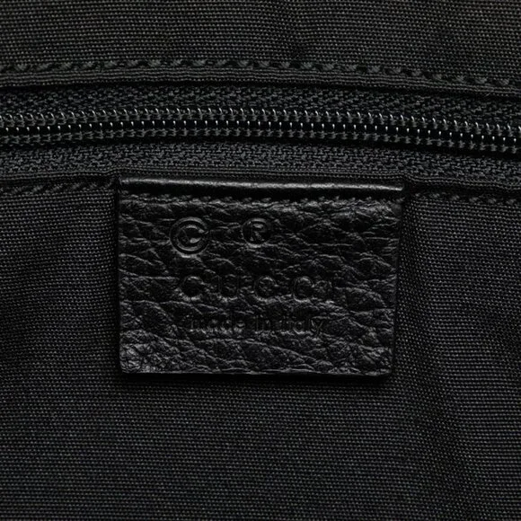 GUCCI Black Leather Tote Bag - Picture 7 of 9